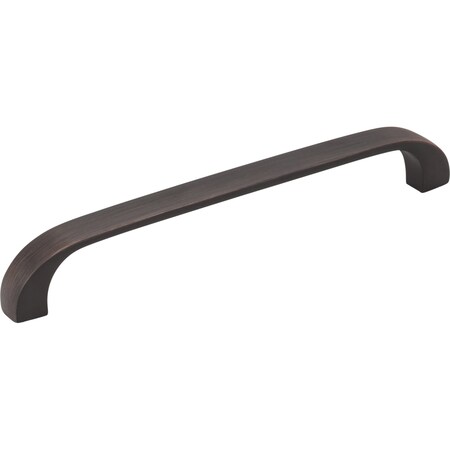 Elements 128 mm Center-to-Center Brushed Oil Rubbed Bronze Square Slade Cabinet Pull 984-128DBAC